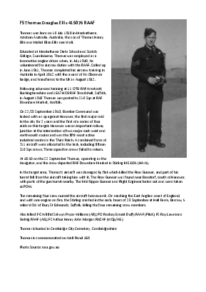 A preview of a PDF biography for Ellis, Thomas Douglas